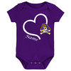 East Carolina ECU Pirates Officially Licensed Love Heart Baby Bodysuit - Personalized