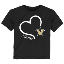 Vanderbilt Commodores Personalized Heart Baby/Toddler T-Shirt