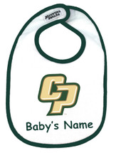 Cal Poly Mustangs Personalized 2 Ply Baby Bib