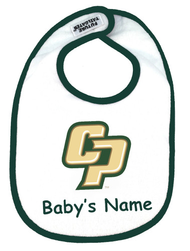 Cal Poly Mustangs Personalized 2 Ply Baby Bib