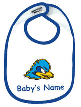 Delaware Blue Hens Personalized 2 Ply Baby Bib