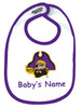 East Carolina Pirates Personalized 2 Ply Baby Bib