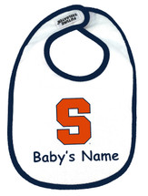 Syracuse Orange Personalized 2 Ply Baby Bib