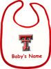 Texas Tech Red Raiders Personalized 2 Ply Baby Bib