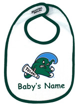 Tulane Green Wave Personalized 2 Ply Baby Bib