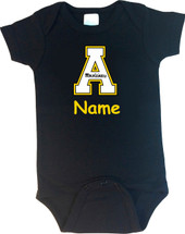 Appalachian State Mountaineers Personalized Team Color Baby Bodysuit