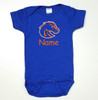 Boise State Broncos Personalized Team Color Baby Onesie