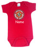 Louisiana Ragin Cajuns Personalized Team Color Baby Onesie