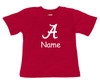 Alabama Crimson Tide Personalized Team Color Baby Onesie