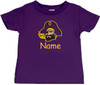 East Carolina Pirates Personalized Team Color Baby/Toddler T-Shirt
