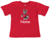 North Carolina State Wolfpack Personalized Team Color Baby/Toddler T-Shirt