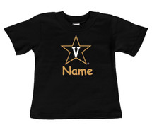 Vanderbilt Commodores Personalized Team Color Baby/Toddler T-Shirt