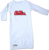 Mississippi Ole Miss Rebels Baby Layette Gown