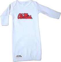Mississippi Ole Miss Rebels Baby Layette Gown