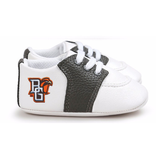 Bowling Green St. Falcons Pre-Walker Baby Shoes - Black Trim