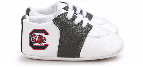 South Carolina Gamecocks Pre-Walker Baby Shoes - Black Trim