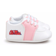 Mississippi Ole Miss Rebels Pre-Walker Baby Shoes - Pink Trim