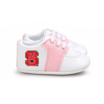 NC State Wolfpack Pre-Walker Baby Shoes - Pink Trim