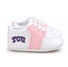Texas Christian TCU Horned Frogs Pre-Walker Baby Shoes - Pink Trim