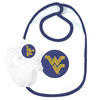 West Virginia Mountaineers Bib and Socks with Lace Baby Gift Set