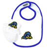 Delaware Blue Hens Baby Bib and Socks with Lace Set