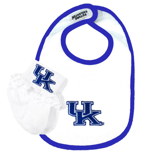 Kentucky Wildcats Baby Bib and Socks Set