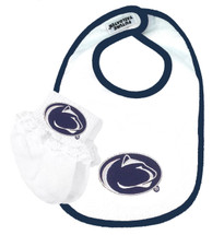 Penn State Nittany Lions Baby Bib and Socks with Lace Set