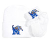 Memphis Tigers Newborn Baby Knit Cap and Socks with Lace Set