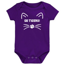 Clemson Tigers Go Tigers! Baby Bodysuit - Purple