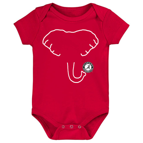 Alabama Crimson Tide Elephant Baby Bodysuit