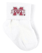 Mississippi State Bulldogs Baby Sock Booties