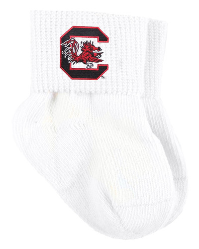 South Carolina Gamecocks Baby Sock Booties