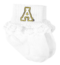Appalachian State Mountaineers Baby Laced Sock Booties