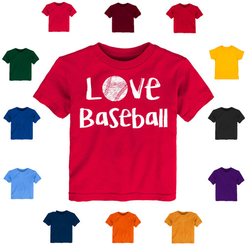 Love Baseball Baby-Toddler T-Shirt