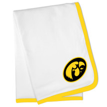 Iowa Hawkeyes Officially Licensed Baby Receiving Blanket - Gold Trim
