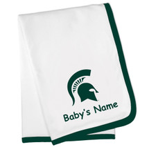 Michigan State Spartans Personalized Baby Blanket