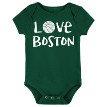 Boston Loves Basketball Baby Bodysuit