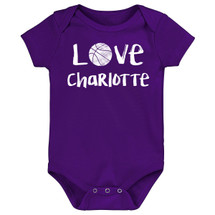 Charlotte Loves Basketball Baby Bodysuit