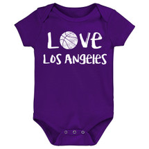 Los Angeles Loves Basketball Baby Bodysuit