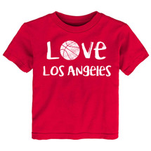 Los Angeles Red Loves Basketball Baby/Toddler T-Shirt
