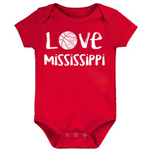 Mississippi Loves Basketball Baby Bodysuit