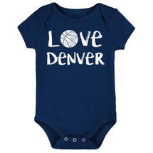 Denver Loves Basketball Baby Bodysuit