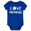 Memphis Loves Basketball Baby Bodysuit