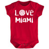 Miami Loves Basketball Baby Bodysuit