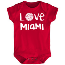 Miami Loves Basketball Baby Bodysuit