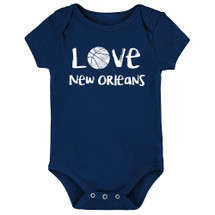 New Orleans Loves Basketball Baby Bodysuit