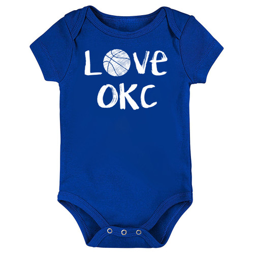 Oklahoma City Loves Basketball Baby Bodysuit