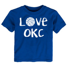 Oklahoma City Loves Basketball Baby/Toddler T-Shirt