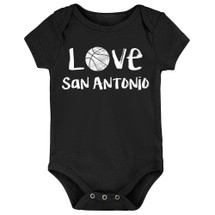 San Antonio Loves Basketball Baby Bodysuit