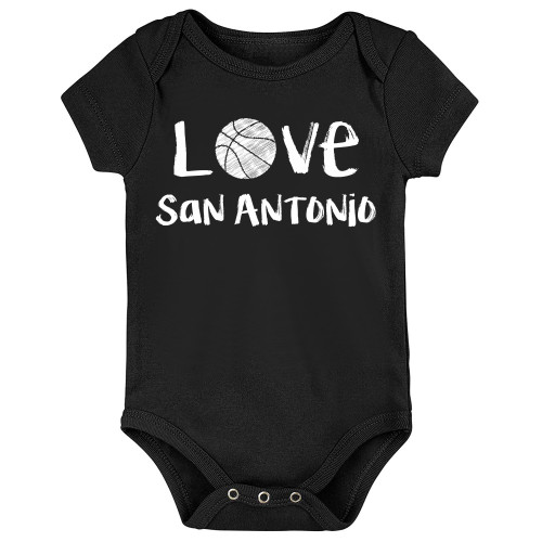 San Antonio Loves Basketball Baby Bodysuit